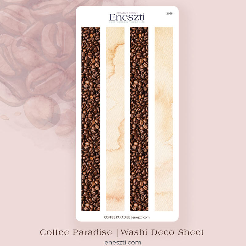 Coffee Paradise - Coffee Washi Deco Sticker