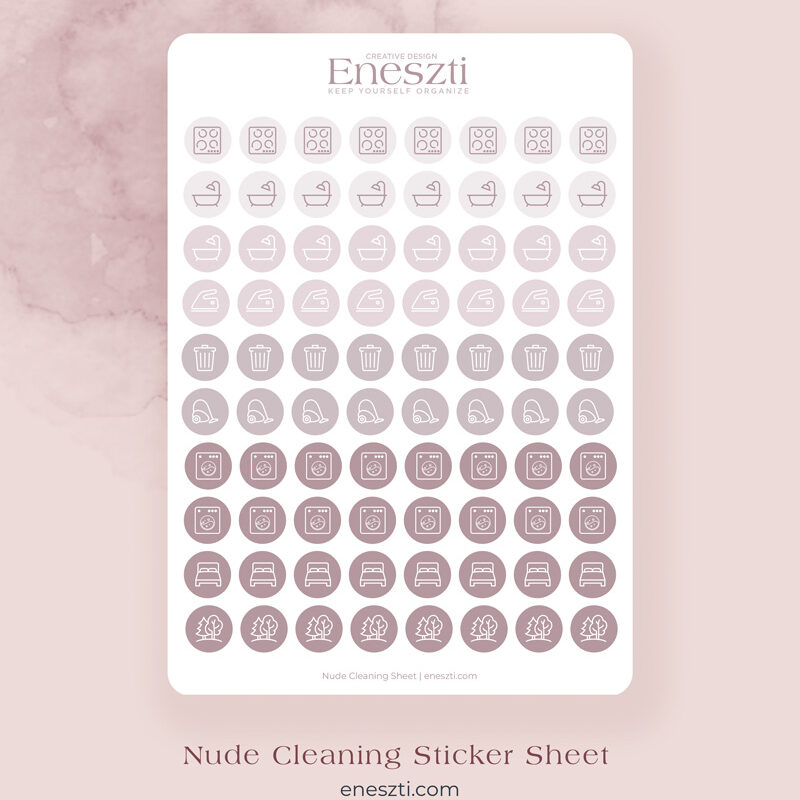 Powder Cleaning Sticker Sheet