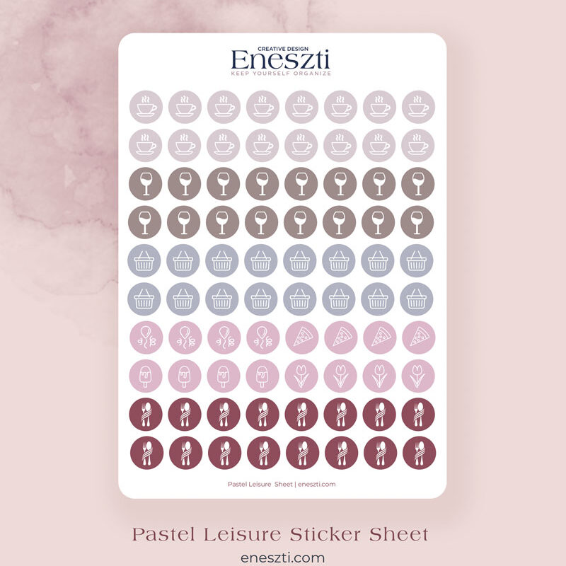 Pastel Leisure Sticker Sheet