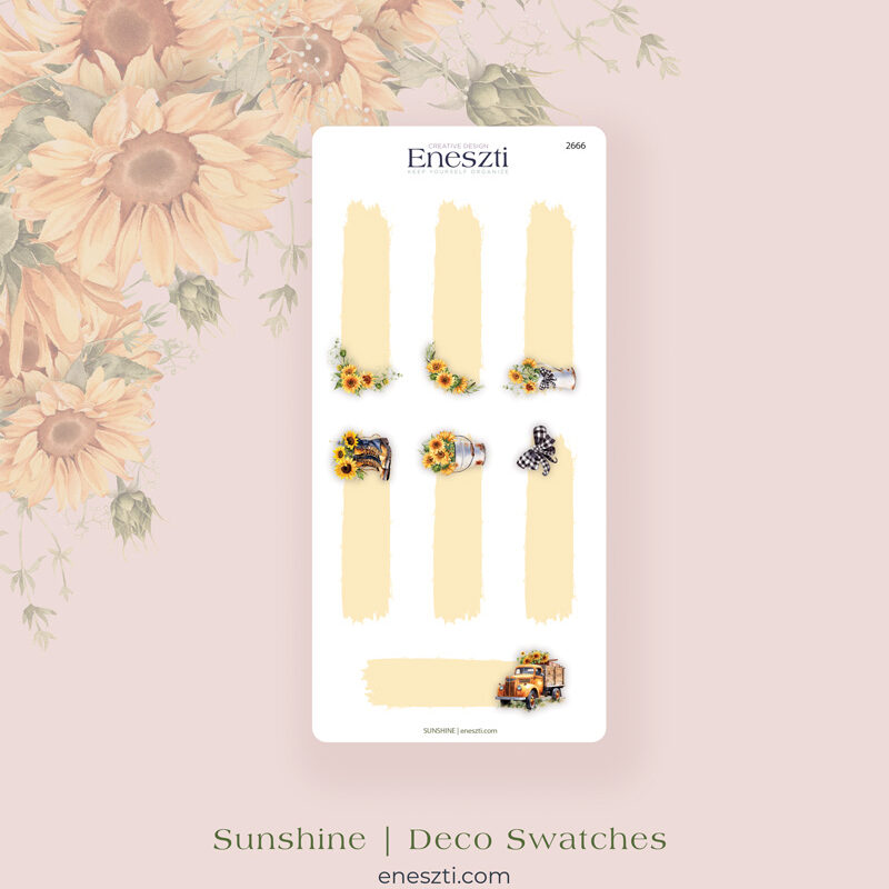 Sunshine - Sunflower Shape Sticker Sheet