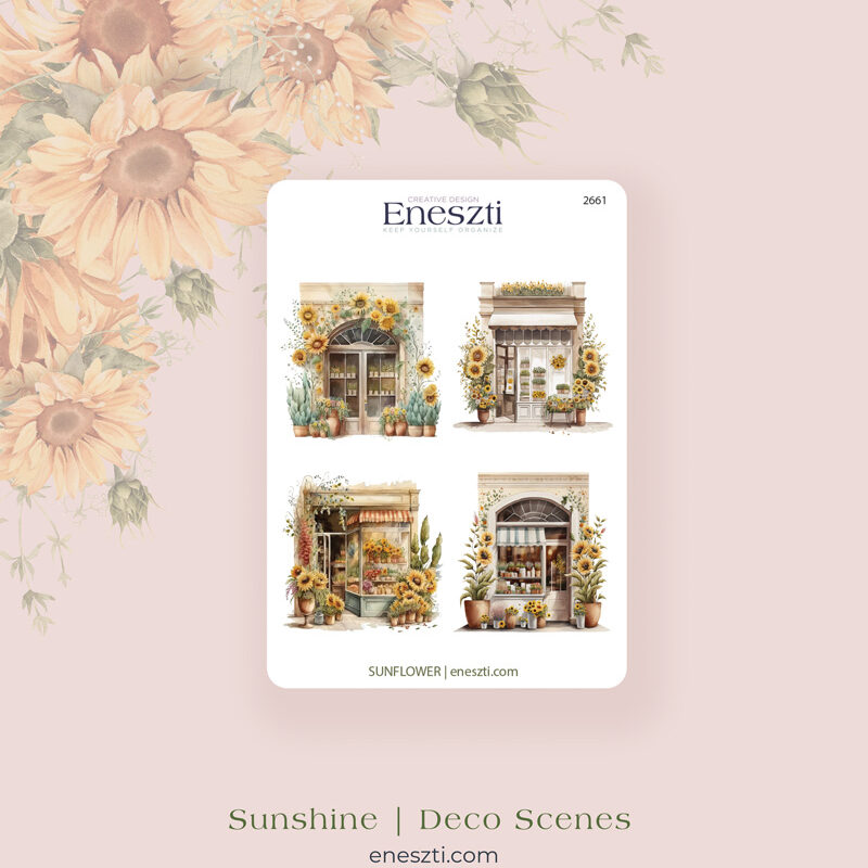 Sunshine - Sunflower Flowershop Deco Scenes