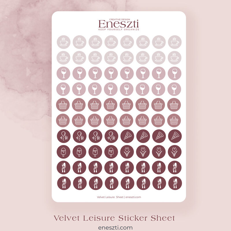 Velvet Leisure Sticker Sheet