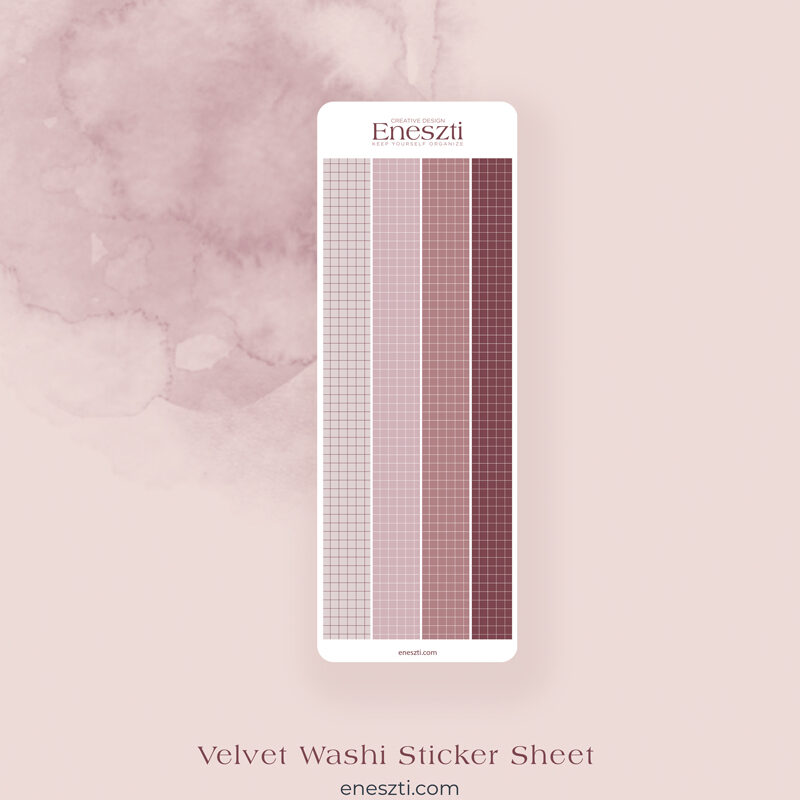 Velvet Washi Sticker Sheet