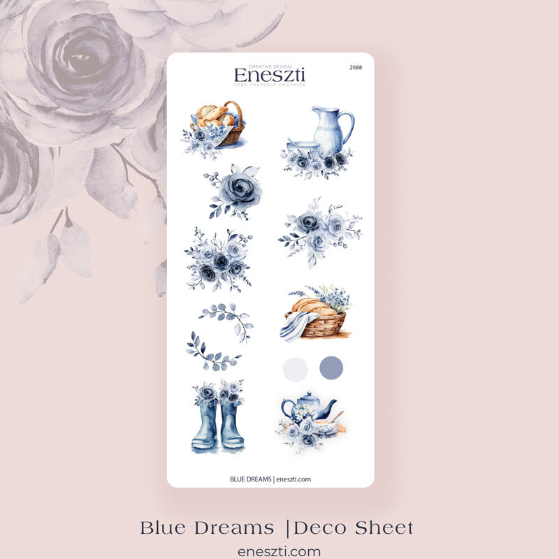 Blue Dreams Deco Sticker Sheet 1.0