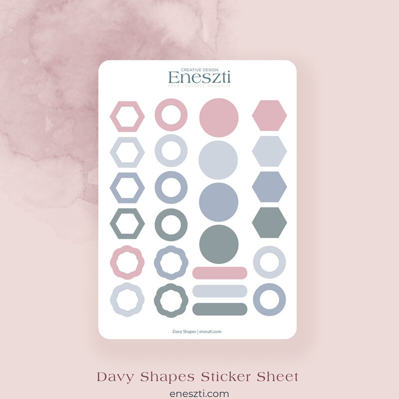 Davy Shape Sticker Sheet