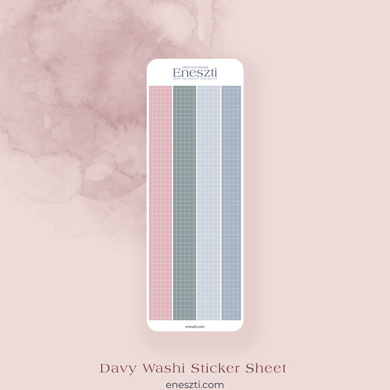 Davy Washi Sticker Sheet