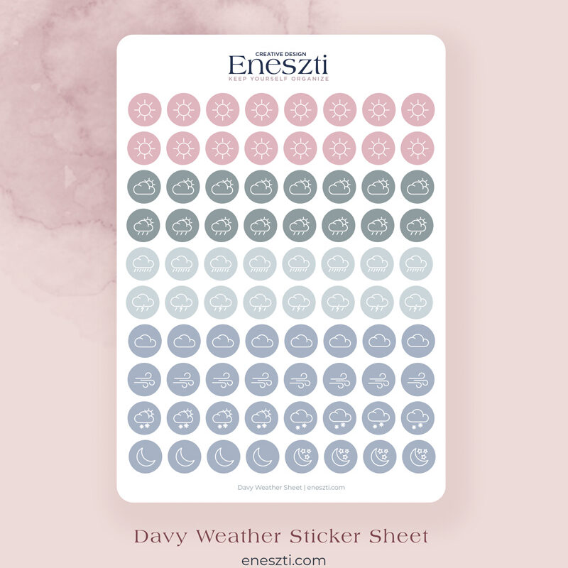 Davy Weather Sticker Sheet