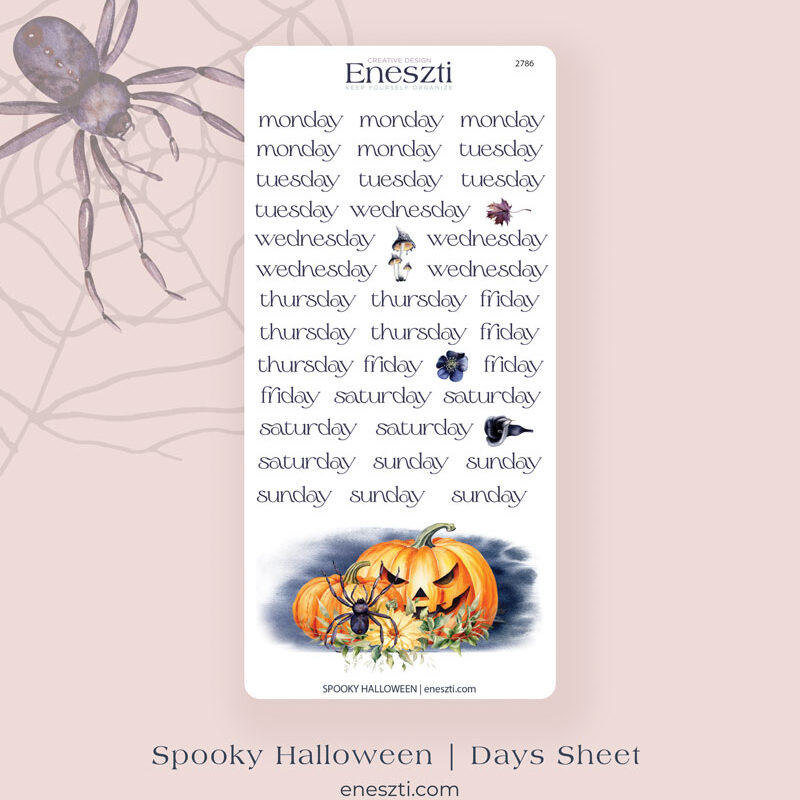 Spooky Halloween Days Sticker Sheet