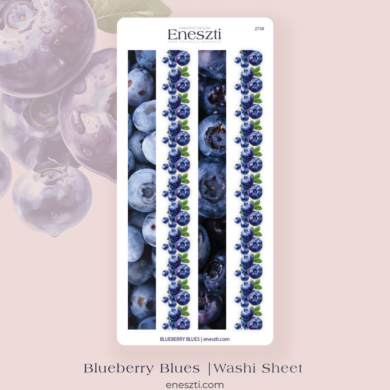 Blueberry Blues Washi Sticker